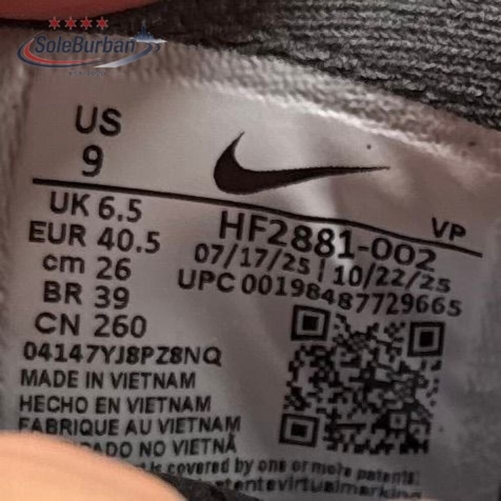 Nike Sabrina 3 Iron Grey Shooter Basketball HF2881-002 W9 M7.5 - Picture 8 of 8